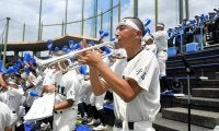 二刀流の野球部員、トランペットで魅せる　「初めて吹いて音が出た」