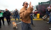 パドックの愛犬同伴ブーム、ハミルトンとルクレールに続いてガスリーも参戦