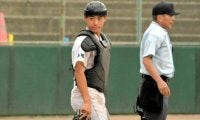 「ナイスボール！」先輩投手を巧みにリード　大田の1年生・水間捕手