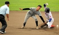 「すべてをぶつける」二塁打　下関工科・次郎垣内嵐選手　山口大会