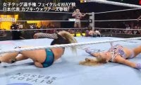 今の技は何？ “元体操”金髪美女レスラーが驚愕の「空中一回転落下」アクロバティックすぎるフィニッシュにファン仰天