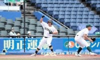 低く強い打球を意識、強豪から三塁打　流山南の田中選手