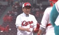 「完璧じゃん」広島市長の“ノーバン投球”にファン反応　雨足強い最悪のコンディションで見せた奇跡の一球