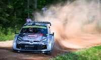 WRCエストニア：シェイクダウンはトヨタのロバンペラがトップ、勝田は0.9秒差の2番手タイム