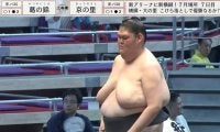 「足細くてびっくり」「極細すぎる」164キロ巨漢“美脚”力士に驚きの熱視線 「腕も足も細い」驚きの声