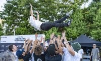 長年追い求めてきた悲願の初優勝を成し遂げた磯谷匠「マイナビ Japan Cup Yokosuka 2025」BMXフリースタイル・フラットランド種目