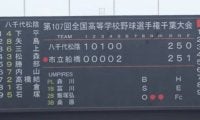 千葉決勝戦は5回終わって2対2の同点！八千代松陰先制も市船橋が5回に追いつく