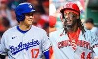 大谷翔平に急接近…思わず笑顔になった怪物　SNS話題、試合中なのに“至近距離の30秒”