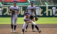 甲子園で練習　「戻ってこられた」と金足農のエース吉田