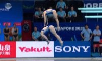 勢いよく飛び込んだはずなのに「チャプン」って…飛込大国・中国の女子ペアの技術によって極限まで下げられた音と水しぶきが小さすぎ