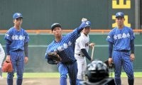 青藍泰斗が甲子園練習、感触を確認　部長は35年越しの夢かなえる