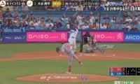 「打球はっや」大谷翔平の爆速ヒットに相手野手もまさかの体勢に…二遊間を一瞬で通過する衝撃打球