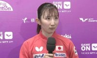 早田ひな「（タイムアウトは）後悔しない選択をした」張本美和を下し準々決勝進出 左手のしびれと闘いながら勝利 【卓球 WTT横浜】