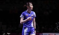 8強終戦の早田ひなが語った左腕の現状「テーピングに関しては……」　中国の世界3位に逆転負けは「自分の力不足」【WTTチャンピオンズ横浜】