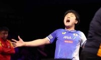 張本智和が世界王者下しＶ　２勝１２敗、直近８連敗の相手を最大の武器封印で圧倒　喜び爆発「うれしいより信じられない」