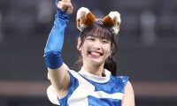 「めちゃめちゃ可愛すぎでした」“元Fガール美女”が始球式に登場「やっぱユニも似合うよなー」サヨナラ勝ちで勝利の女神に
