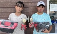 「第45回むさしの村ジュニアテニストーナメントNATSU」の14歳以下は男子・悦永遼、女子・萩原梨華が優勝。12歳以下男女シングルスも決勝進出者が決定