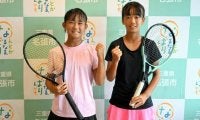 名張の中学生2人、テニスの全日本に出場　「勝ち進みたい」