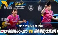 【女子ダブルス準決勝】長﨑美柚/シン・ユビン vs 張本美和/大藤沙月｜ヨーロッパスマッシュ スウェーデン2025