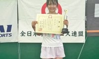  津田梨央V 予選勝者の1年生が日本一 
