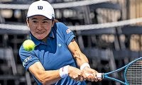  青山修子ペア 全米OP8強逃す 