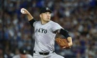 巨人・田中将大は6回2失点で交代、日米通算200勝は持ち越し