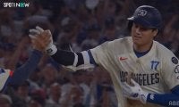 「It''s SHO TIME！！」大谷翔平の“100マイル逆方向”弾にMLB公式も脱帽 本拠地熱狂＆口あんぐりの豪快一振り