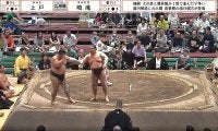 力士が“フラフラ”の衝撃光景 顔面に“頭突き”がヒット「大丈夫？」相手力士も心配顔