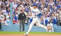 大谷の先頭打者弾で「きゃっきゃしてる」　ド軍ブルペンにX爆笑「かわいすぎるかよ笑」