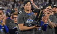 大谷翔平がシリーズMVP受賞　第4戦で3HR＆7回途中10Kの大活躍「きょうは美味しいお酒を飲んで」