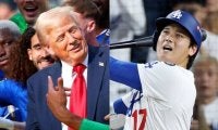 「最高の投手の一人であり、同時に最高の打者でもあった」トランプ米大統領が大谷翔平を絶賛　伝説の3発＆10奪三振をテレビ観戦