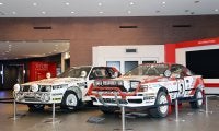 愛知県長久手市のトヨタ博物館で往年のラリーカーを展示中