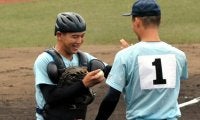 近江の捕手・杉本主将「来年に向けて」　ライバル滋賀学園に敗れる