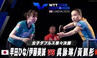 【女子ダブルス準々決勝】早田ひな/伊藤美誠 vs 呉詠琳/黃凱彤｜WTTスターコンテンダーロンドン2025