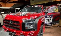 AXCR2025で優勝した三菱トライトン112号車がジャパンモビリティショーに登場