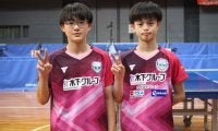 男子ダブルスは大野颯真、小林右京組がＶ２　同じペアでの連覇は１７年ぶり「これからも組みたい」…卓球全日本カデット