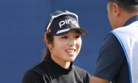 「日頃の行いを良くしておこう」佐久間朱莉がラッキーショット＆６バーディーで優勝戦線に浮上