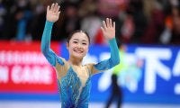 島田麻央　ジュニアＧＰファイナル４連覇達成　３回転半成功で今季ベスト２１８・１３点　岡田芽依が３位