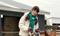 【日本ハム】帯広で緊張の初体験…馬は本当に賢くて穏やかですね／滝谷美夢のみゆダイアリー