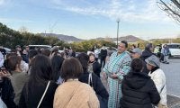 元十両の大辻が出身地の兵庫・加古川市で巡業に特別参加「気合入ったっすね」