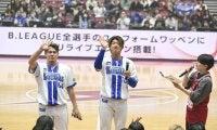 【DeNA】中川虎大と梶原昂希がＢリーグ川崎－島根を観戦「ゲームの中での流れっていうのが」