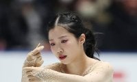 【フィギュア】中井亜美フリーで伸ばせず４位「自分でも分かるくらいの重圧」３Ａが２回転半に