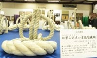 相撲協会設立100周年、双葉山、大鵬ら横綱の三つぞろいの化粧まわし36組展示　記念展覧会
