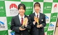 全国中学駅伝で準優勝、双子姉妹が区間賞　岩手県代表の黒石野中女子