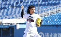 バッテリイズ応援ピッチ、エースの126キロに大きな拍手／NPBジュニアトーナメント
