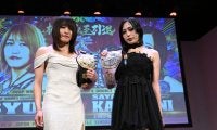 上谷沙耶、朱里とのダブルタイトル戦勝利で予告「ＳＴＡＲＤＯＭと新日本のダブル所属になりたい」…１・４東京ドーム前日会見