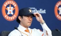アストロズ今井達也　本拠地で入団会見　「What’s up　H－Town？」