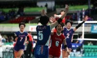 【高校バレー】米沢中央、４年ぶり３回戦進出　エース岡崎芽依、“相棒”深沢紅とチームけん引