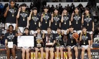 【バスケ】女子・京都精華学園中が３連覇　190cm留学生チナザ、両チーム最多28得点