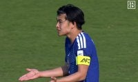 「中東の笛か？」日本代表主将に“謎のイエローカード”「そんな接触してないけど…」「何の警告よ」市原吏音への疑惑ジャッジにファン困惑【U23アジアカップ】